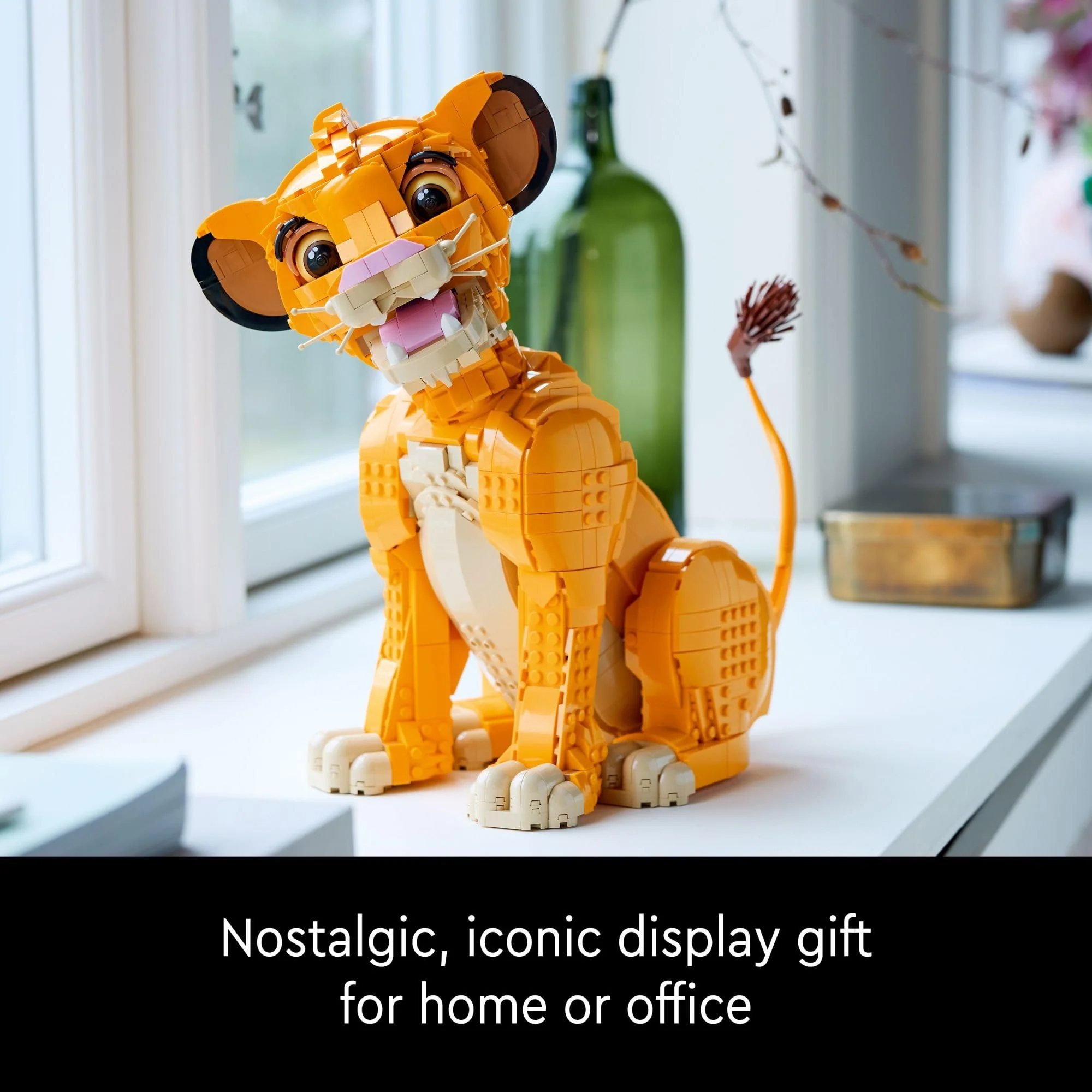 LEGO Disney Young Simba The Lion King Building Sets for Adults - Buildable Disney Figurine for Display, Ages 18+ - DIY Kits & Crafts for Fans of Movie - Collectible Disney Birthday Gift - 43247 - Image 2