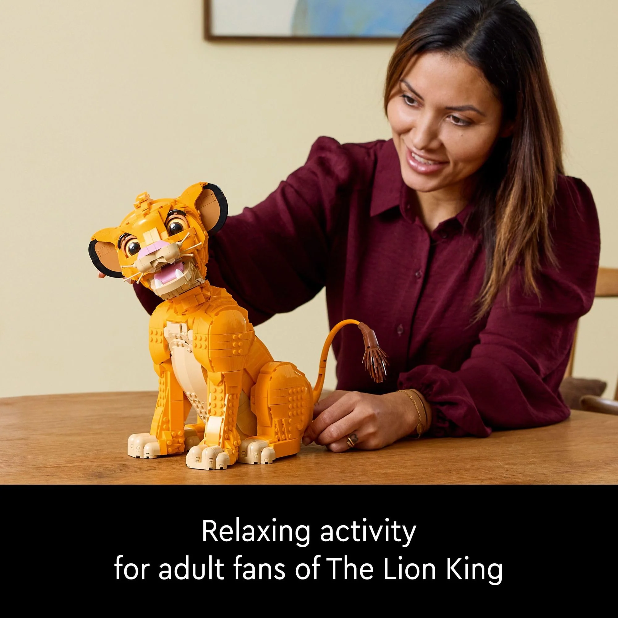 LEGO Disney Young Simba The Lion King Building Sets for Adults - Buildable Disney Figurine for Display, Ages 18+ - DIY Kits & Crafts for Fans of Movie - Collectible Disney Birthday Gift - 43247 - Image 3