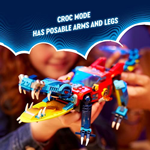 LEGO DREAMZzz Crocodile Car 71458 Building Toy Set, Rebuilds from Car to Off-Roader Truck Toy and Mini-Boat, Features 3 Minifigures, Birthday Gift for 8 Year Olds - Image 3