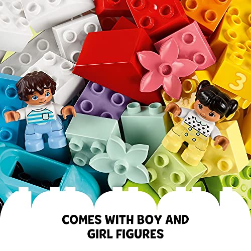 LEGO DUPLO Classic Brick Box Building Set with Storage 10913, Toy Car, Number Bricks and More, Learning Toys for Toddlers, Boys & Girls 18 Months Old - Image 2
