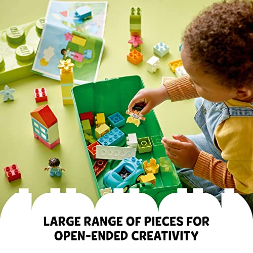 LEGO DUPLO Classic Brick Box Building Set with Storage 10913, Toy Car, Number Bricks and More, Learning Toys for Toddlers, Boys & Girls 18 Months Old - Image 5