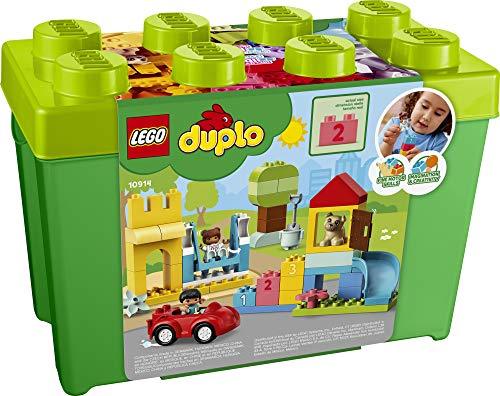 LEGO DUPLO Classic Deluxe Brick Box 10914 Starter Set with Storage Box, Great Educational Toy for Toddlers 18 Months and up, New 2020 (85 Pieces) - Image 3