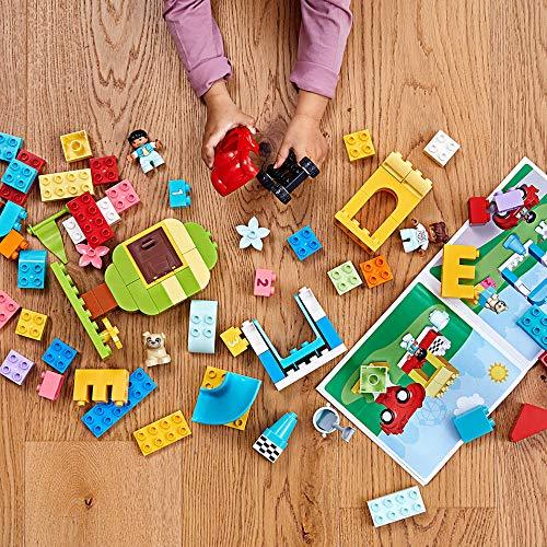 LEGO DUPLO Classic Deluxe Brick Box 10914 Starter Set with Storage Box, Great Educational Toy for Toddlers 18 Months and up, New 2020 (85 Pieces) - Image 5