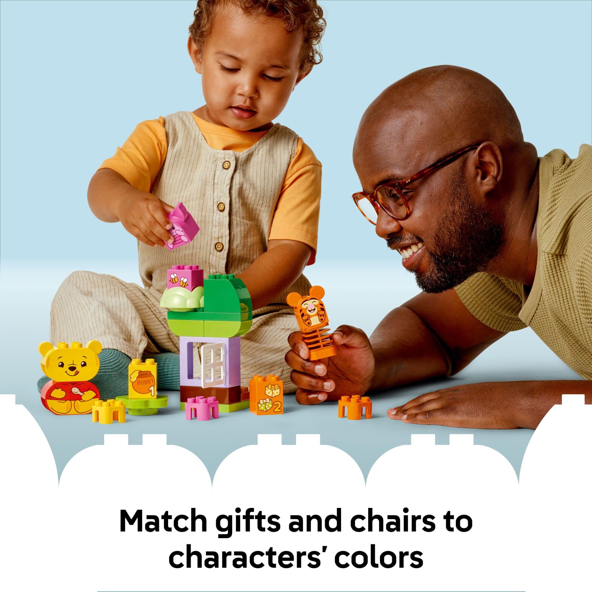 LEGO DUPLO Disney Winnie The Pooh’s Birthday Party Building Set - Baby Toy for 18 Months and Up - Sensory Toys to Inspire Imaginative Play - Building Blocks for Toddlers 1-3 - 10457 - Image 3