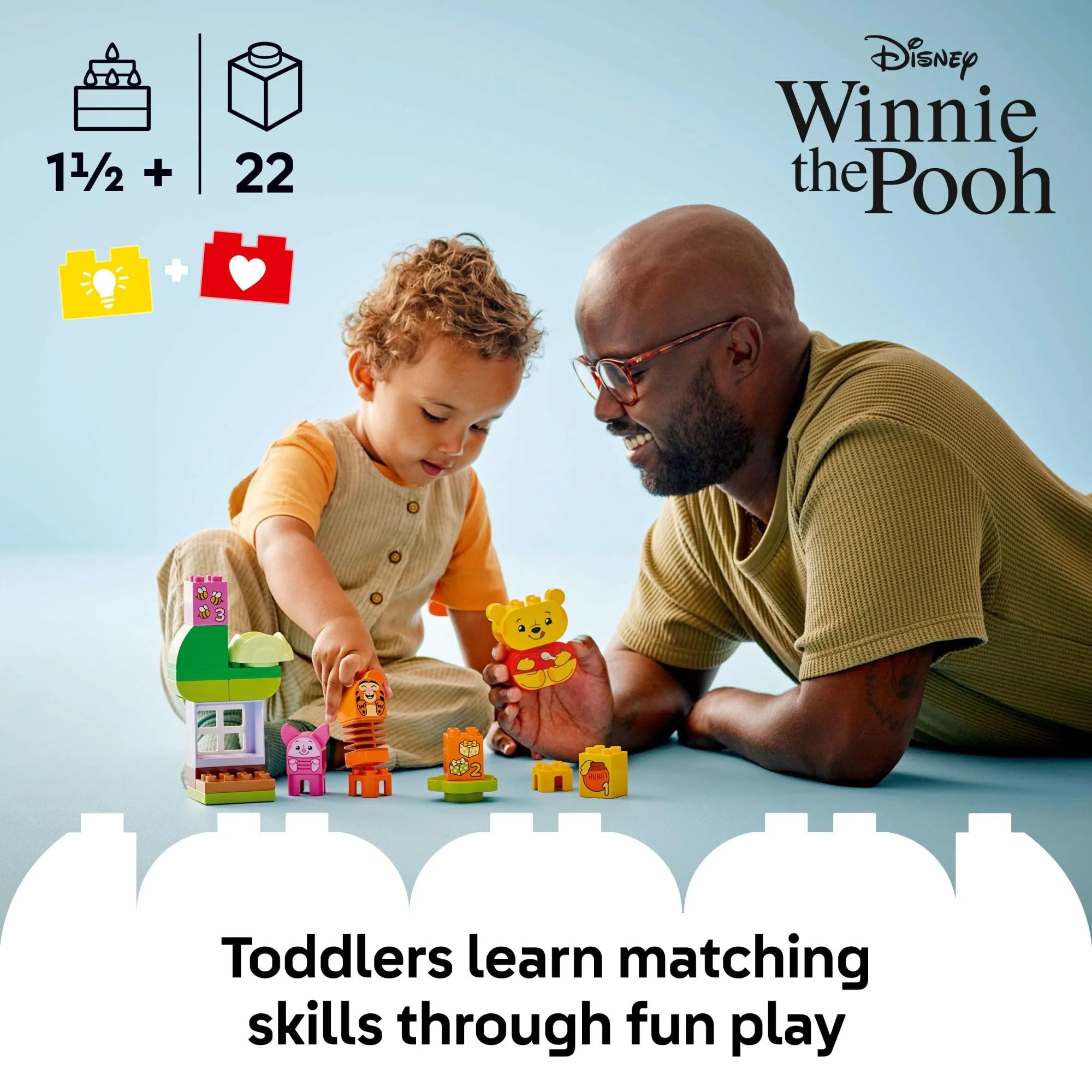 LEGO DUPLO Disney Winnie The Pooh’s Birthday Party Building Set - Baby Toy for 18 Months and Up - Sensory Toys to Inspire Imaginative Play - Building Blocks for Toddlers 1-3 - 10457 - Image 6