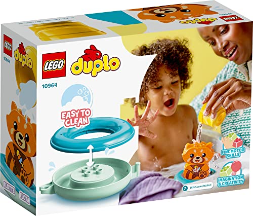 LEGO DUPLO My First Bath Time Fun: Floating Red Panda 10964 Building Toy Set for Kids, Toddler Boys and Girls Ages 18mos+ (5 Pieces) - Image 4