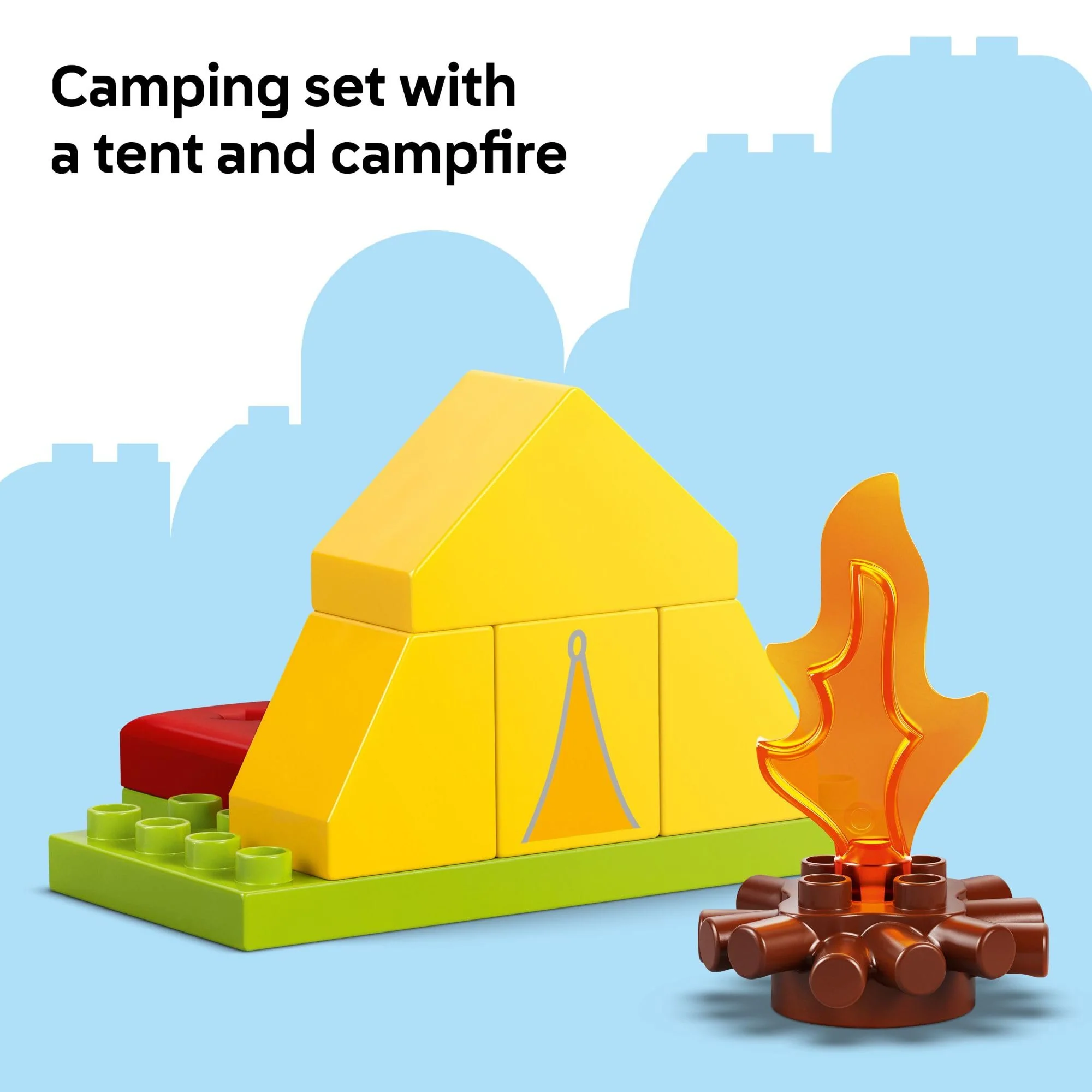 LEGO DUPLO Peppa Pig Camping Trip Toddler Learning Toy - Sensory Toy for Creative and Developmental Play - Fun Birthday Gift for Peppa Pig Fans, Kids, Girls, Boys, Ages 2+ - Image 4