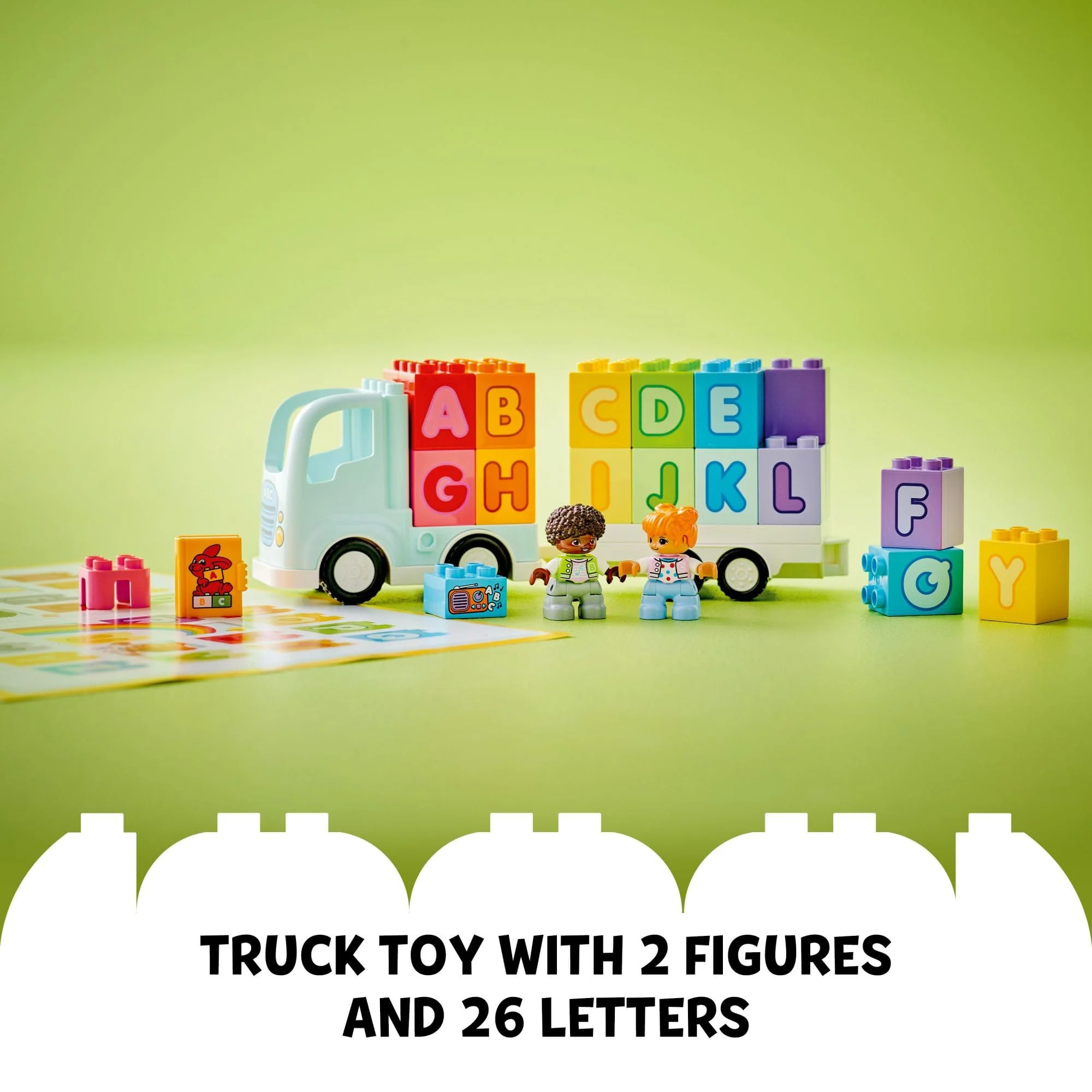 LEGO DUPLO Town Alphabet Truck Toy - Toddler Learning & Educational Toys for Preschool, Ages 2+ - Alphabet Blocks for Boys & Girls - Baby Gift Ideas for Birthdays - 10421 - Image 4