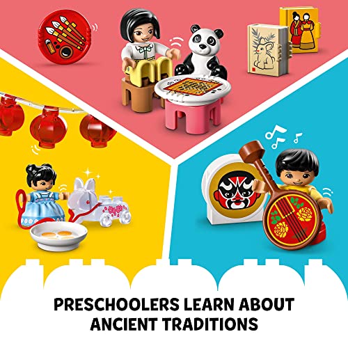 LEGO DUPLO Town Learn About Chinese Culture 10411 Building Toy Set for Toddlers, Boys, and Girls Ages 2+ (124 Pieces) - Image 3