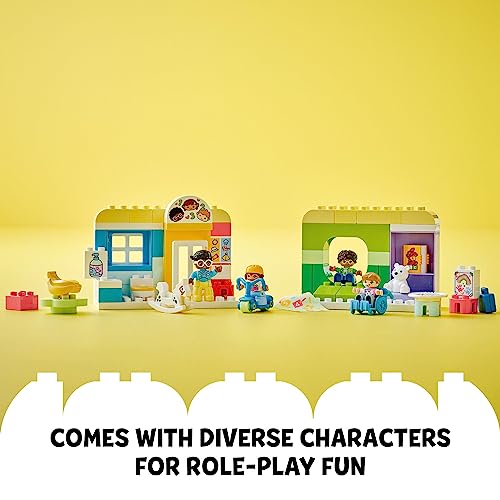 LEGO DUPLO Town Life at The Day-Care Center 10992, Early Childhood STEM Building Toy Set for Toddlers, Boys and Girls That Stimulates Creativity and Hands-on Learning - Image 4