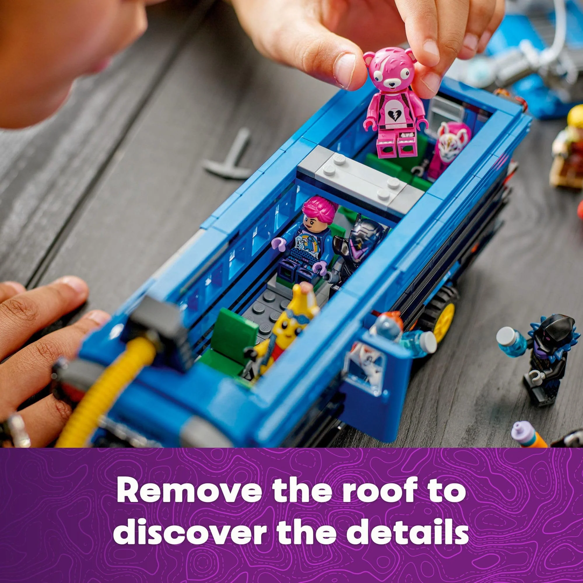 LEGO Fortnite Battle Bus Building Toy - Collectible Fortnite Toy for Kids, Boys & Girls, Ages 10+ - Pretend Play Set with 9 Minifigures from Video Game - Gift for Christmas - Image 5