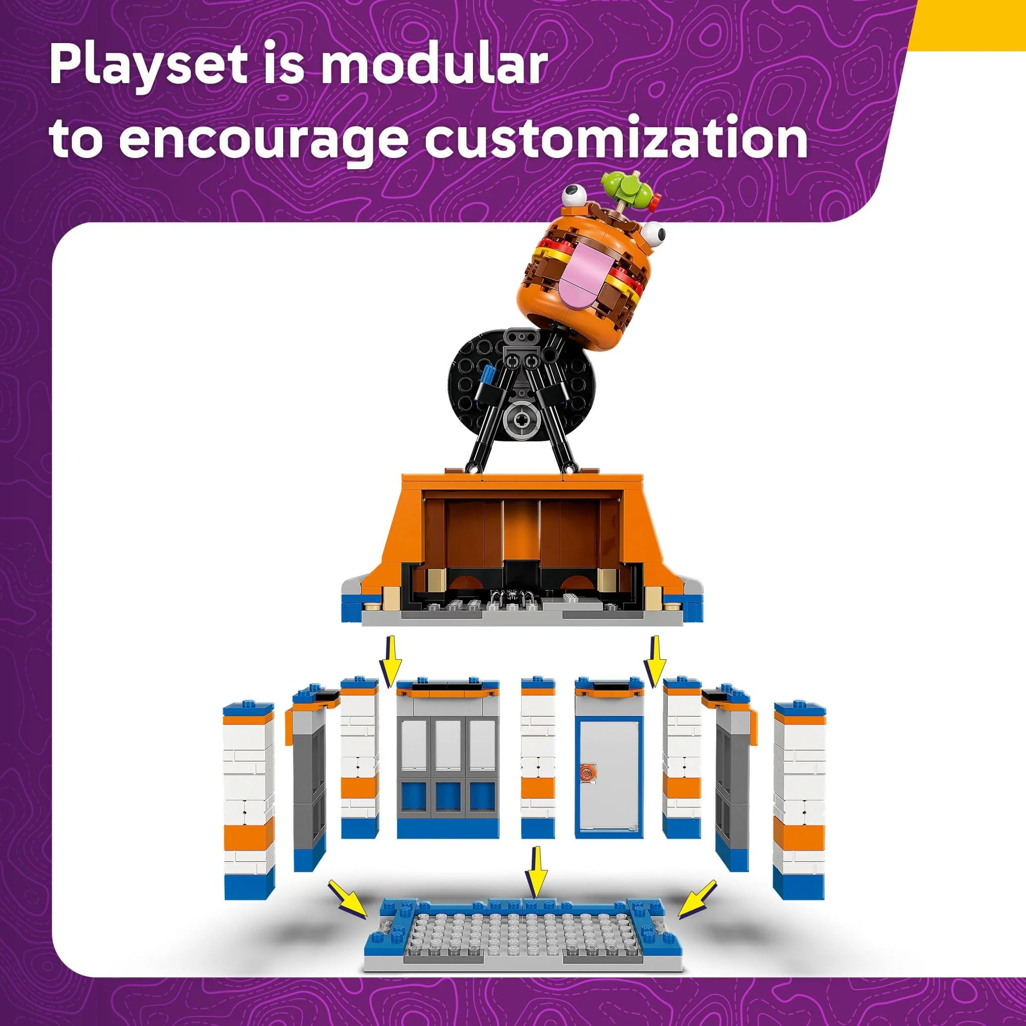 LEGO Fortnite Durrr Burger Restaurant Kids Toy - Video Game Building Set for Boys & Girls, Ages 10+ - Fortnight Minifigures Beach Boss, Grimy, and More - - Image 5