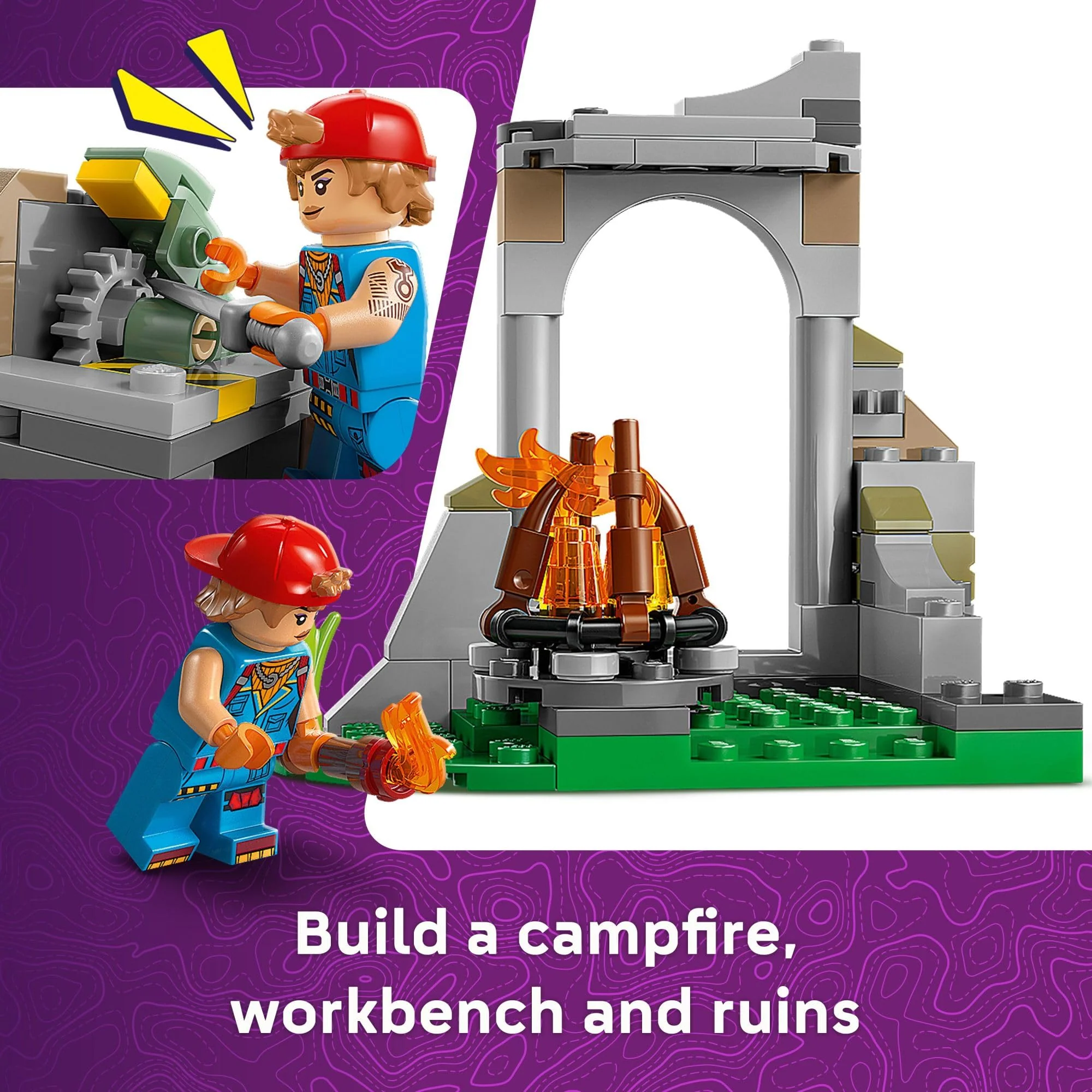 LEGO Fortnite Peely & Sparkplug’s Camp Kids Toy - Pretend Play and Video Game Building Set for Girls & Boys, Ages 7+ - Fortnight Toy Figures Peely, Sparkplug, & More - Image 5