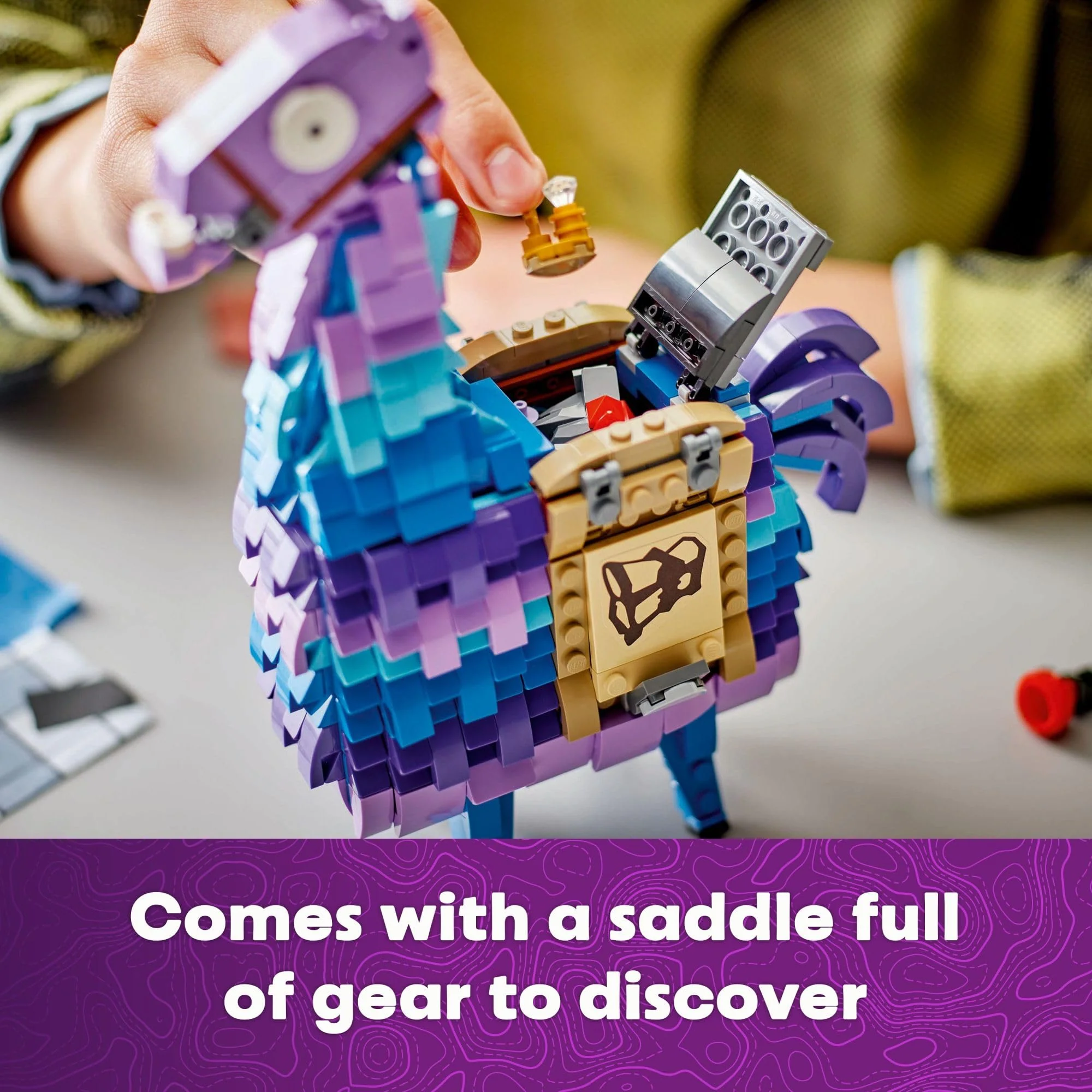 LEGO Fortnite Supply Llama Building Set - Kids Toy for Gamers, Ages 12+ - Display Model, Collectible Fortnite Toy - Gift for Boys & Girls - 77071 - Image 4