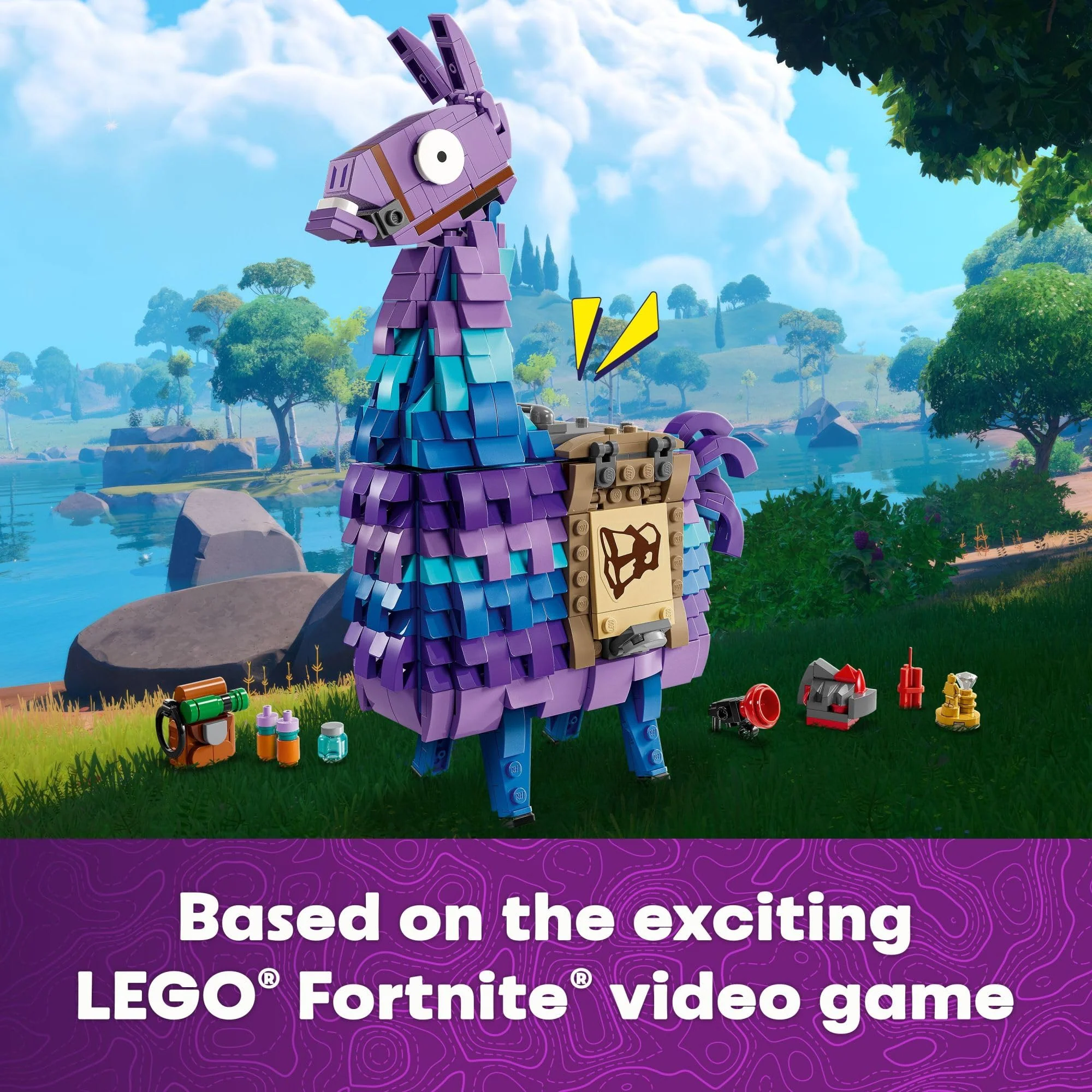 LEGO Fortnite Supply Llama Building Set - Kids Toy for Gamers, Ages 12+ - Display Model, Collectible Fortnite Toy - Gift for Boys & Girls - 77071 - Image 6