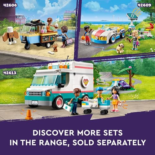 LEGO Friends Hot Dog Food Truck Toy with Mini Doll Characters and Cat Figure, Pretend Play Food, Toy Van, Creative Gift for Kids, Girls, and Boys, Ages 4 Years Old and Up, 42633 - Image 2