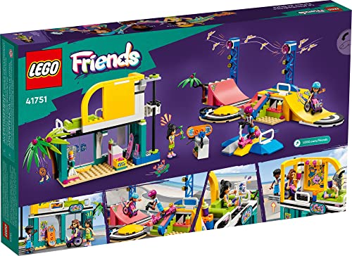 LEGO Friends Skate Park , Skateboard Toys for Girls and Boys , Mini-Doll Playset with Toy Scooter and Wheelchair - Image 4