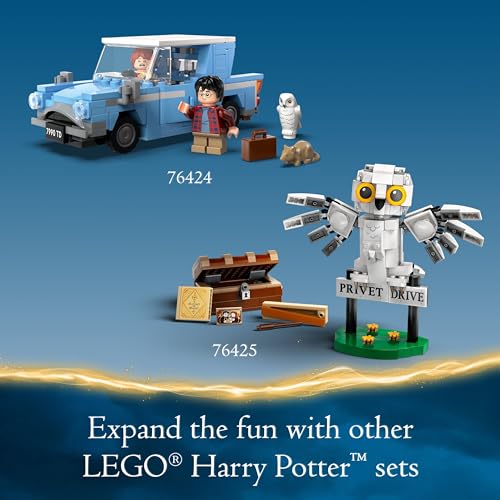LEGO Harry Potter Flying Ford Anglia, Buildable Car Toy with 2 Minifigures for Role Play, Fantasy Playset for Kids, Harry Potter Car, Gift for Boys, Girls and Any Fan Ages 7 and Up, 76424 - Image 2