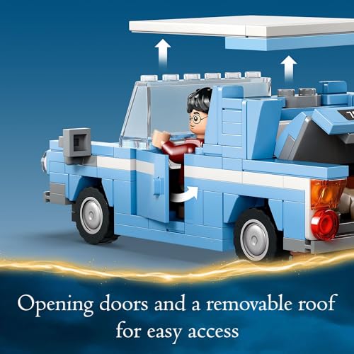 LEGO Harry Potter Flying Ford Anglia, Buildable Car Toy with 2 Minifigures for Role Play, Fantasy Playset for Kids, Harry Potter Car, Gift for Boys, Girls and Any Fan Ages 7 and Up, 76424 - Image 5