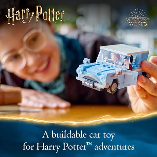 LEGO Harry Potter Flying Ford Anglia, Buildable Car Toy with 2 Minifigures for Role Play, Fantasy Playset for Kids, Harry Potter Car, Gift for Boys, Girls and Any Fan Ages 7 and Up, 76424 - Image 6