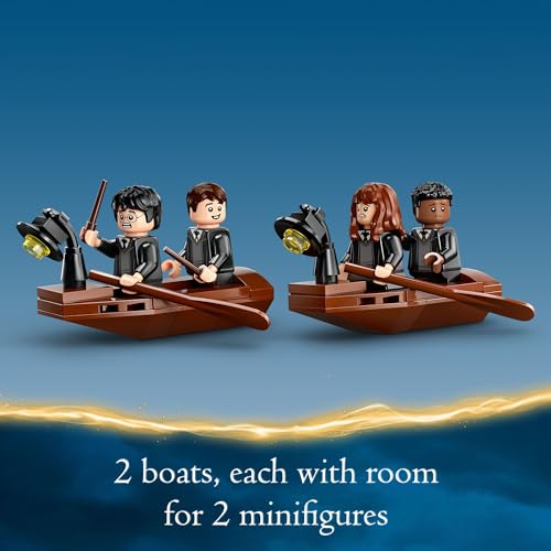 LEGO Harry Potter Hogwarts Castle Boathouse, Fantasy Harry Potter Toy for Boys and Girls with 2 Buildable Boats and 5 Minifigures, Castle Toy Birthday Gift Idea for Kids Ages 8 and Up, 76426 - Image 4