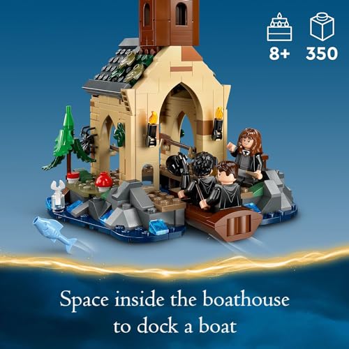 LEGO Harry Potter Hogwarts Castle Boathouse, Fantasy Harry Potter Toy for Boys and Girls with 2 Buildable Boats and 5 Minifigures, Castle Toy Birthday Gift Idea for Kids Ages 8 and Up, 76426 - Image 5
