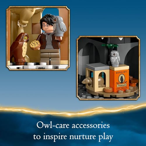 LEGO Harry Potter Hogwarts Castle Owlery Toy, Wizarding World Fantasy Toy for Girls and Boys, Harry Potter Castle Playset with 3 Characters, Birthday Gift Idea for Kids Ages 8 and Up, 76430 - Image 4