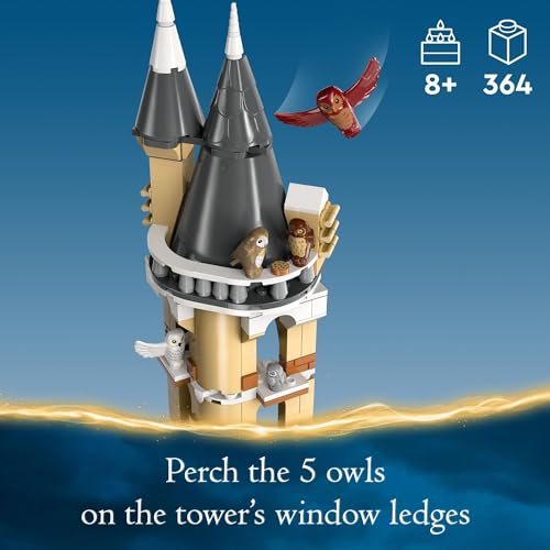 LEGO Harry Potter Hogwarts Castle Owlery Toy, Wizarding World Fantasy Toy for Girls and Boys, Harry Potter Castle Playset with 3 Characters, Birthday Gift Idea for Kids Ages 8 and Up, 76430 - Image 5