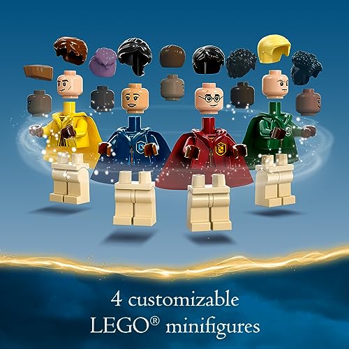 LEGO Harry Potter Quidditch Trunk 76416 Buildable Harry Potter Toy; Birthday Gift Idea for Kids Aged 9+; Open the Buildable Box to Reveal a Quidditch Playing Arena; Includes 4 Customizable Minifigures - Image 3