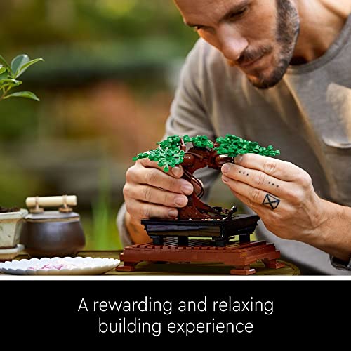 LEGO Icons Bonsai Tree Building Set for Adults, Plants Home Décor, DIY Projects - Image 6