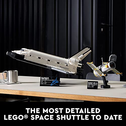 LEGO Icons NASA Space Shuttle Discovery 10283 Model Building Set - Spaceship Collection with Hubble Telescope, Detailed Display for Home or Office Decor, Gift Idea for Adults - Image 6