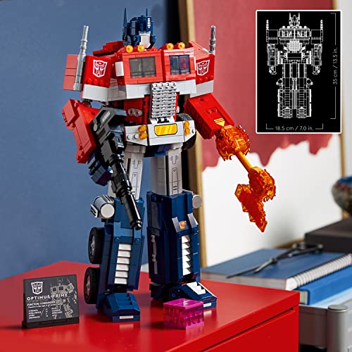 LEGO Icons Optimus Prime 10302 Transformers Figure Set, Collectible Transforming 2in1 Robot and Truck Model Building Kit for Adults - Image 5