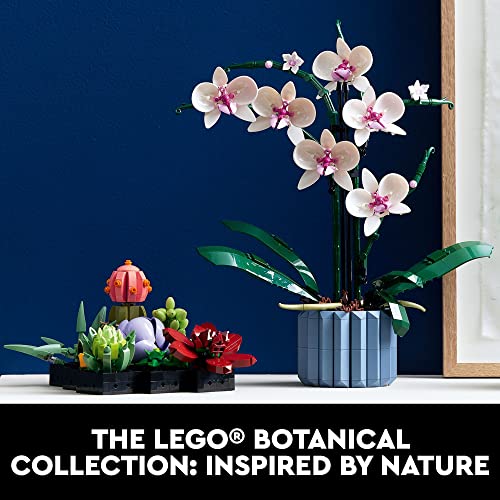 LEGO Icons Orchid 10311 Artificial Plant Building Set with Flowers, Home Décor Accessory for Adults, Botanical Collection, Idea, for Her and Him - Image 2