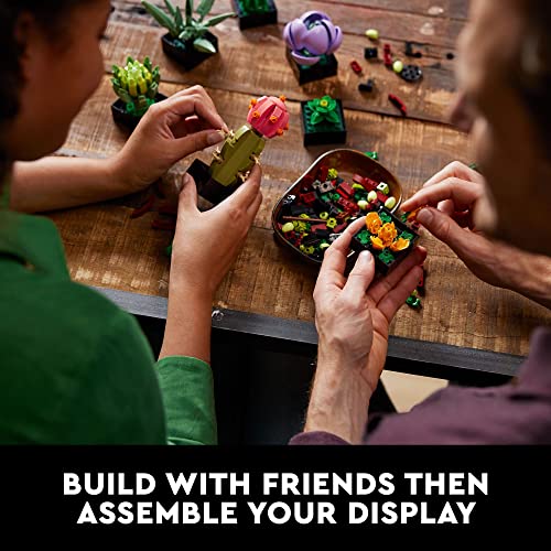 LEGO Icons Succulents 10309 Artificial Plants Set for Adults, Home Décor, Birthday, Creative Housewarming Gifts, Botanical Collection - Image 3