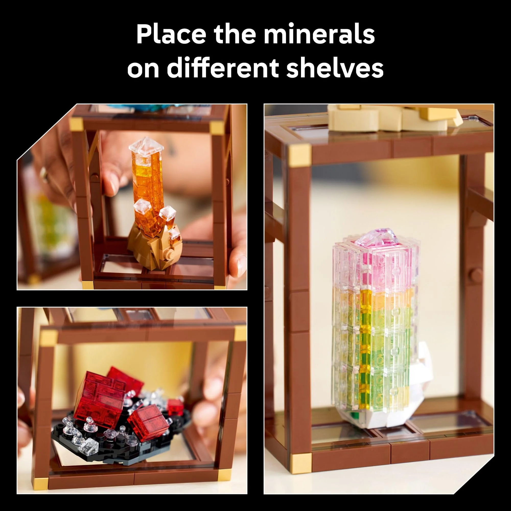 LEGO Ideas Mineral Collection Building Set for Adults, Ages 18+ - Bedroom or Office Decor with 3 Display Shelves - Unique Gift Idea for Men & Women - 21362 - Image 3