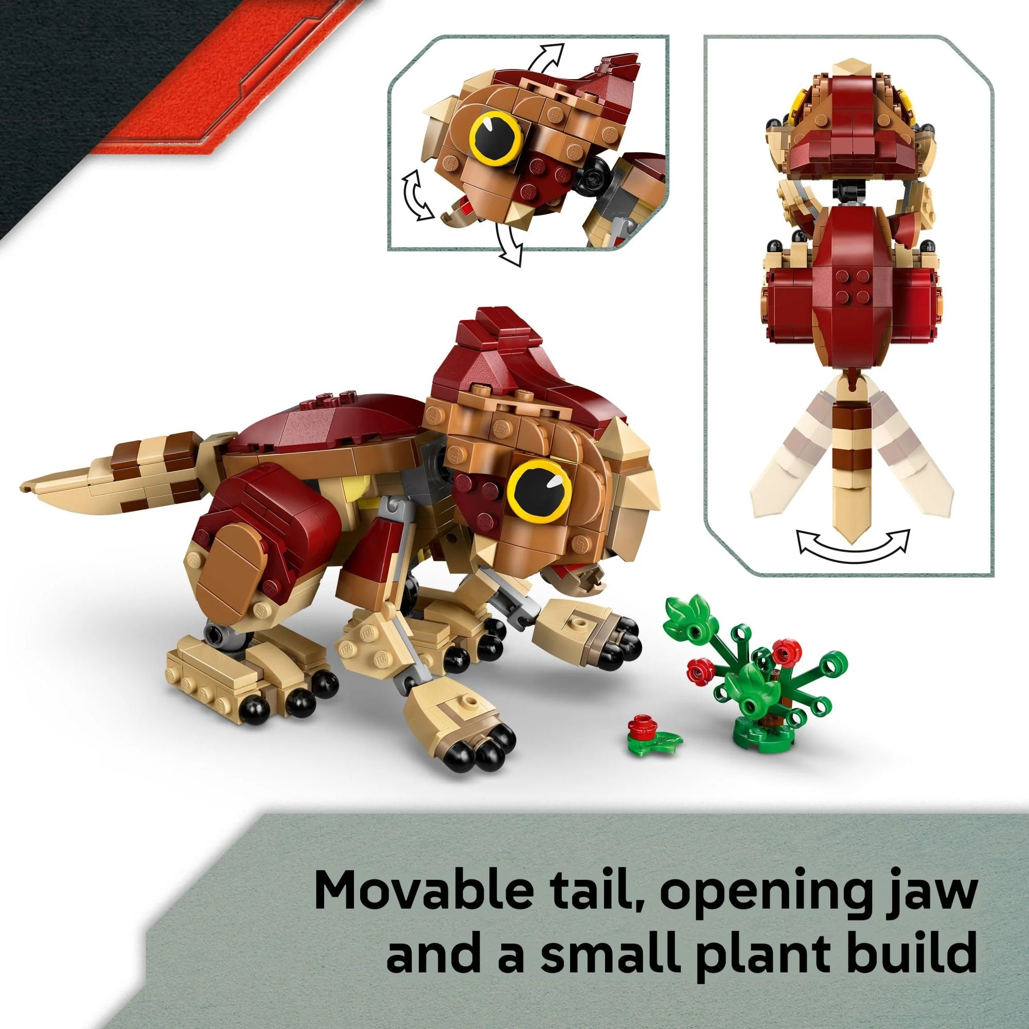 LEGO Jurassic World Baby Dinosaur Dolores: Aquilops Kids Toy - Educational and Learning Toy for Girls & Boys, Ages 7+ - Pretend Play Gift Idea for Birthdays - 76970 - Image 3