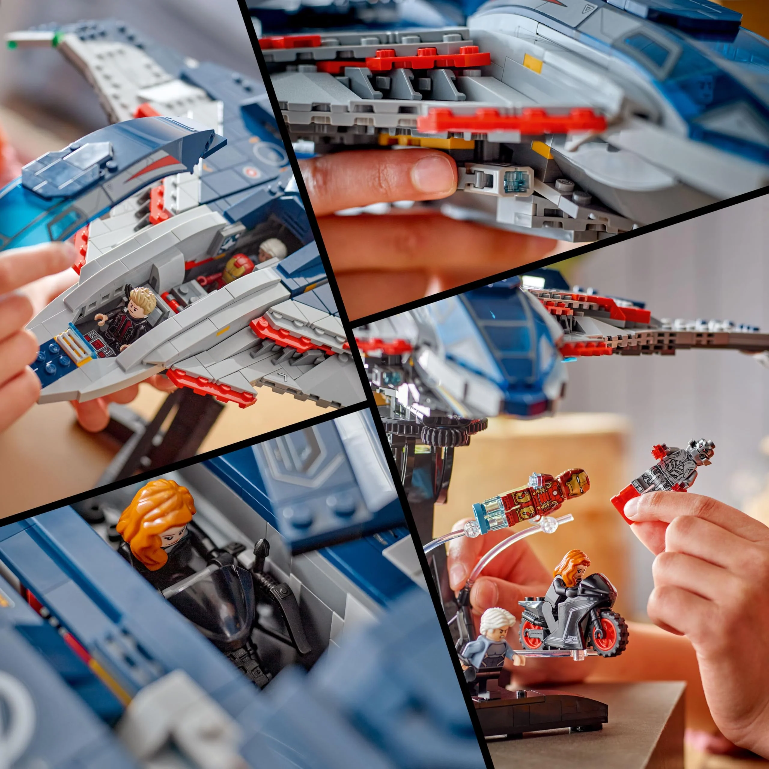 LEGO Marvel Avengers: Age of Ultron Quinjet - Kids Toy for Boys and Girls, Ages 12+ - Avengers Toy with 5 Marvel Action Figures - Collectible Decor & Playset - Gift Idea for Birthdays - 76325 - Image 5