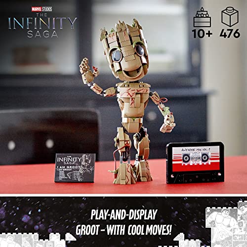 Lego Marvel I am Groot 76217 Building Toy Set - Action Figure from The Guardians of The Galaxy Movies, Baby Groot Model for Play and Display, Great for Kids, Boys, Girls, and Avengers Fans Ages 10+ - Image 6