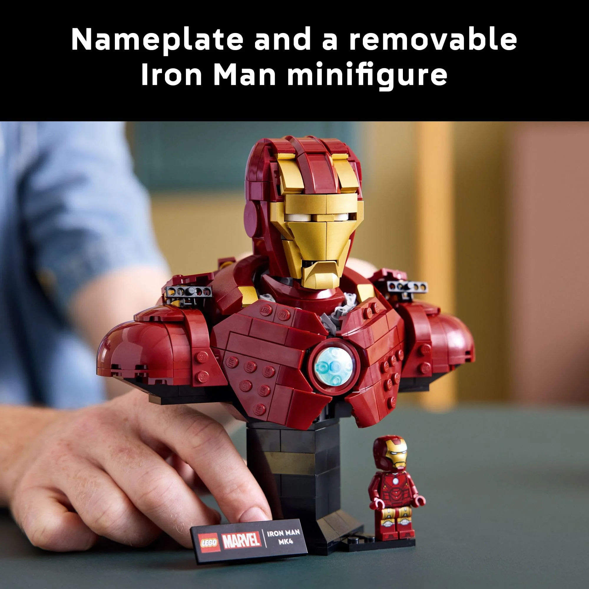 LEGO Marvel Iron Man MK4 Bust - Building Kit for Adults, Ages 18+ - Includes Iron Man Minifigure - Collectible Model for Super Hero Fans - Gift for Men and Women - 76327 - Image 4