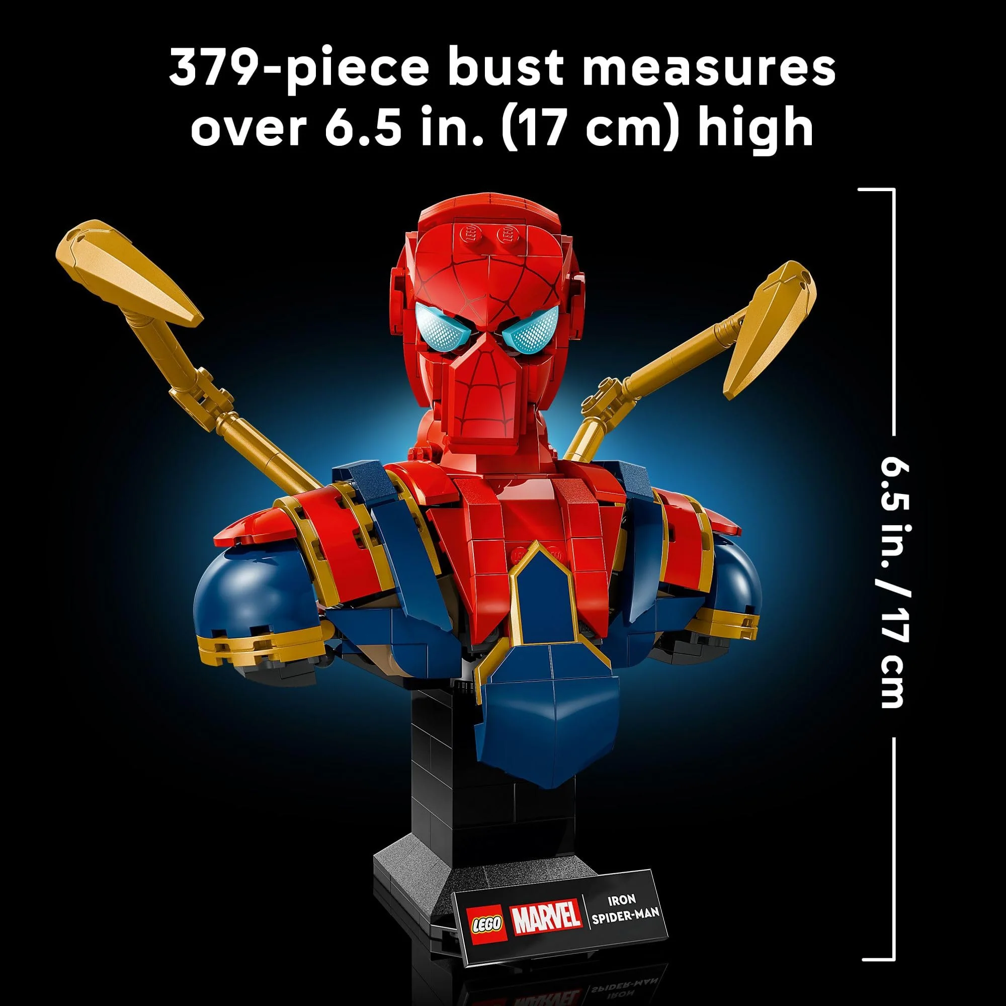 LEGO Marvel Iron Spider-Man Bust Collectible - Building Kit for Adults, Ages 18+ - Includes Iron Spider-Man Minifigure - Collectible Model for Super Hero Fans - Image 6