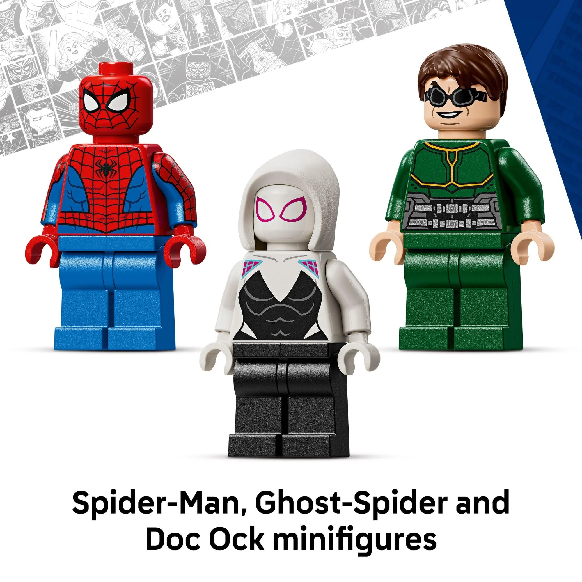 LEGO Marvel Mech Battle: Spider-Man vs. Doc Ock Building Toys for Kids - Super Hero & Villain Poseable Mech Toys W/3 Marvel Minifigures for Kids & Fans, Ages 6+ - Gift Idea for Birthdays - 76338 - Image 4
