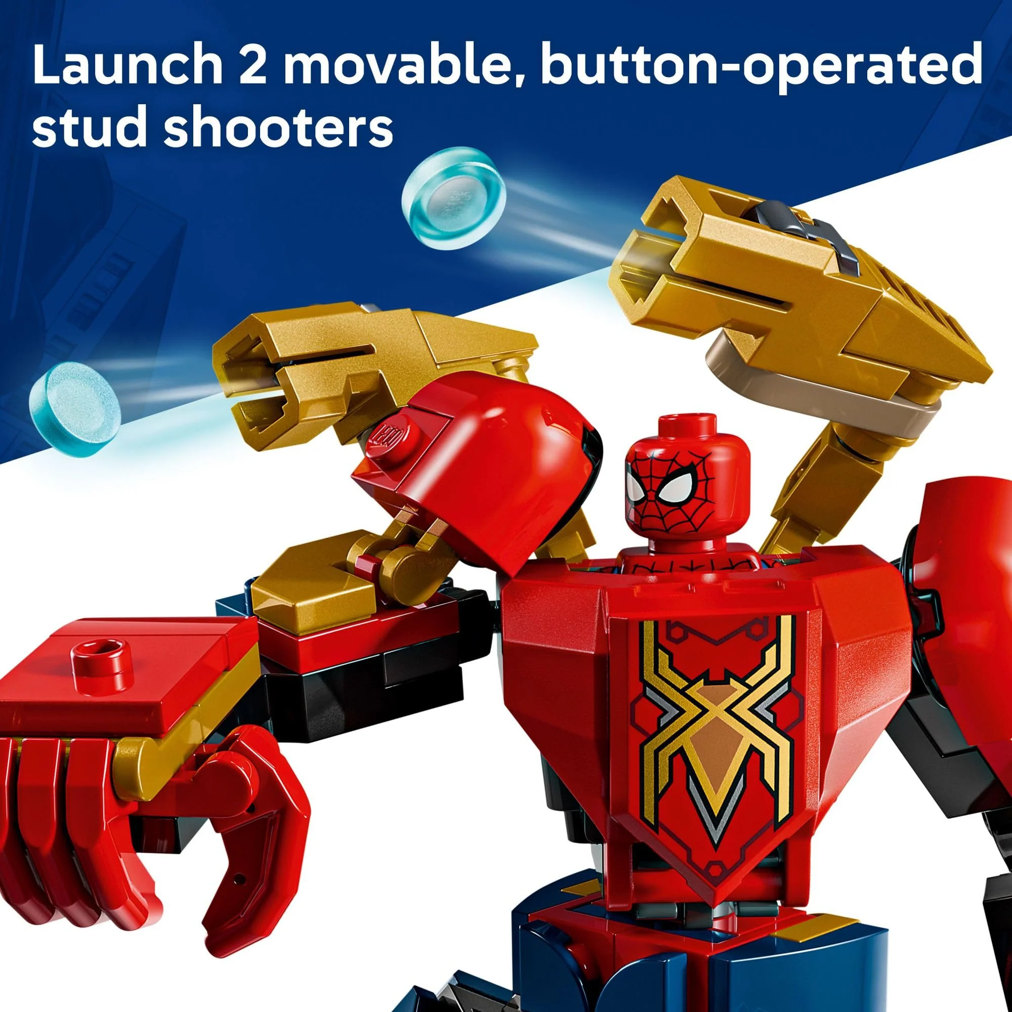 LEGO Marvel Mech Battle: Spider-Man vs. Doc Ock Building Toys for Kids - Super Hero & Villain Poseable Mech Toys W/3 Marvel Minifigures for Kids & Fans, Ages 6+ - Gift Idea for Birthdays - 76338 - Image 6