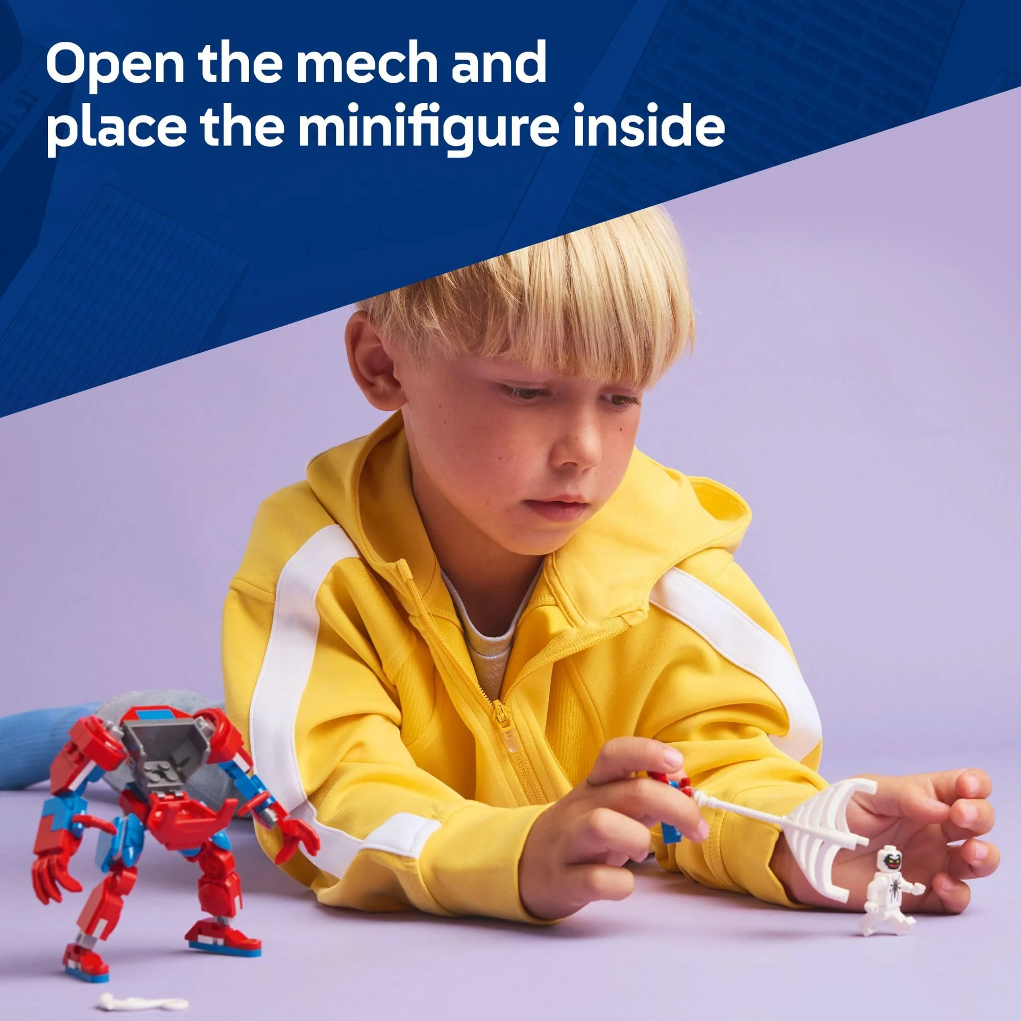 LEGO Marvel Spider-Man Mech vs. Anti-Venom Building Toy Set - Spider-Man Toy for Kids, Boys and Girls, Ages 6+ - Buildable Action Figure - Image 5