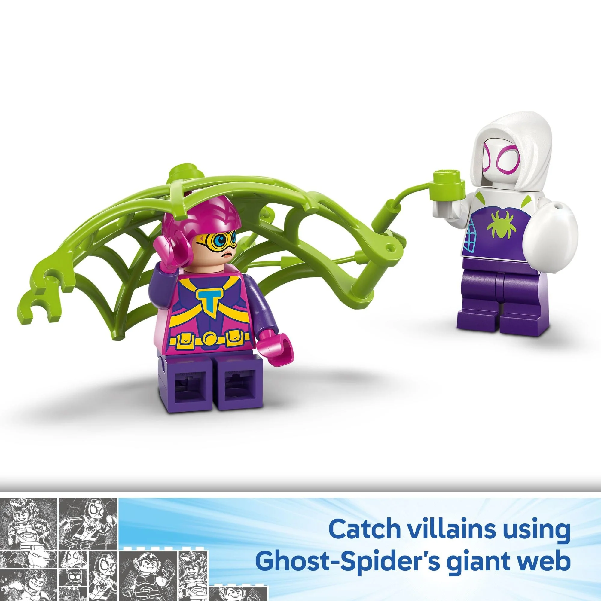 LEGO Marvel Spidey and His Amazing Friends Spidey and Gobby's Raptor Battle at Tree House HQ - Dinosaur Building Toy for Kids, Boys and Girls, Ages 4+ - Image 3