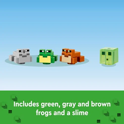 LEGO Minecraft The Frog House Building Toy for Kids, Minecraft Toy Featuring Animals, a Toy Boat and Minecraft Mob Figures, Gaming Gift for Girls and Boys Ages 8 and Up, 21256 - Image 2