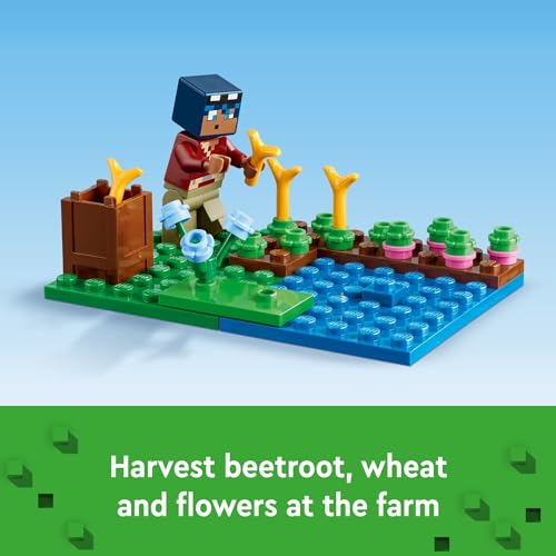LEGO Minecraft The Frog House Building Toy for Kids, Minecraft Toy Featuring Animals, a Toy Boat and Minecraft Mob Figures, Gaming Gift for Girls and Boys Ages 8 and Up, 21256 - Image 4
