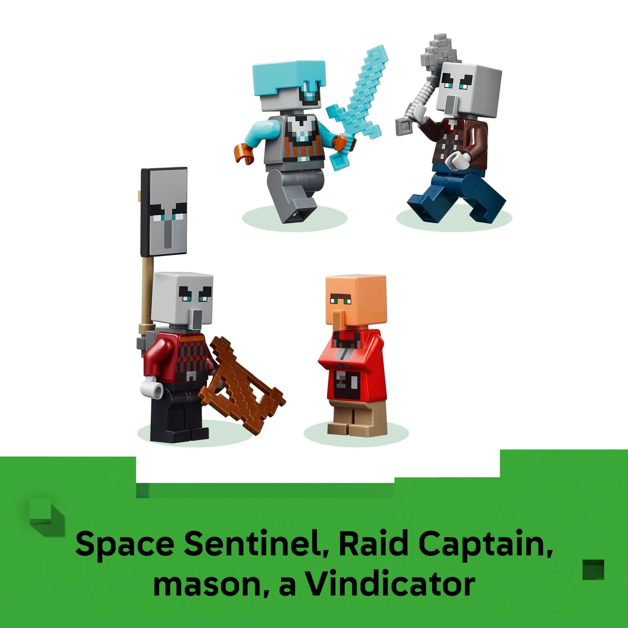 LEGO Minecraft The Pillager Outpost and Ravager Building Toy - Video Game Building Blocks for Kids, Boys & Girls, Ages 9+ - Includes Space Sentinel & 3 Minifigures - Image 3