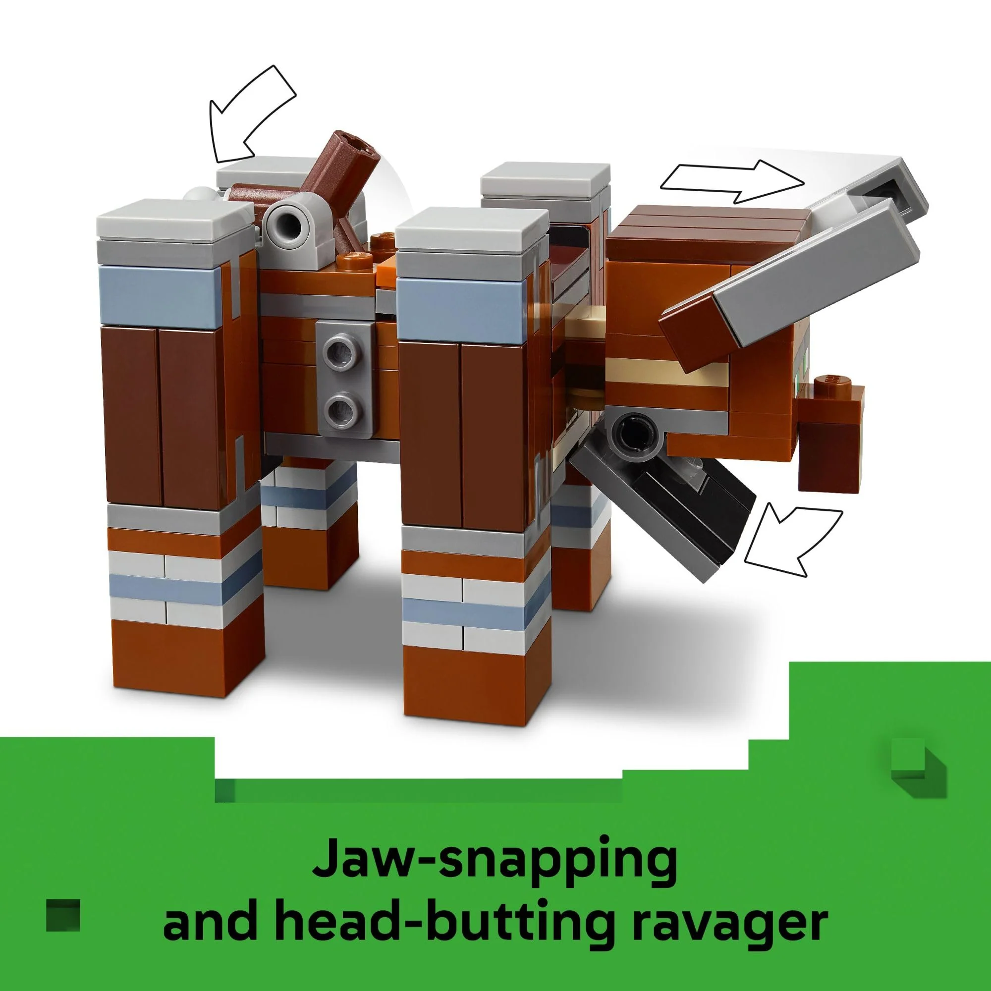LEGO Minecraft The Pillager Outpost and Ravager Building Toy - Video Game Building Blocks for Kids, Boys & Girls, Ages 9+ - Includes Space Sentinel & 3 Minifigures - Image 5