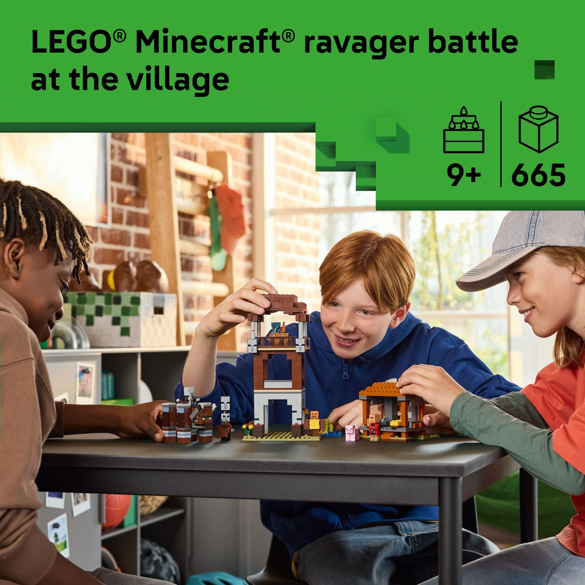 LEGO Minecraft The Pillager Outpost and Ravager Building Toy - Video Game Building Blocks for Kids, Boys & Girls, Ages 9+ - Includes Space Sentinel & 3 Minifigures - Image 6