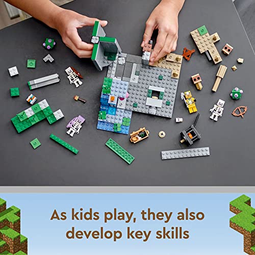 LEGO Minecraft The Skeleton Dungeon Set, 21189 Construction Toy for Kids with Caves, Mobs and Figures with Crossbow Accessories - Image 3